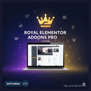 Royal Elementor Addons Pro v1.5.98 by Deepu Bindaas.