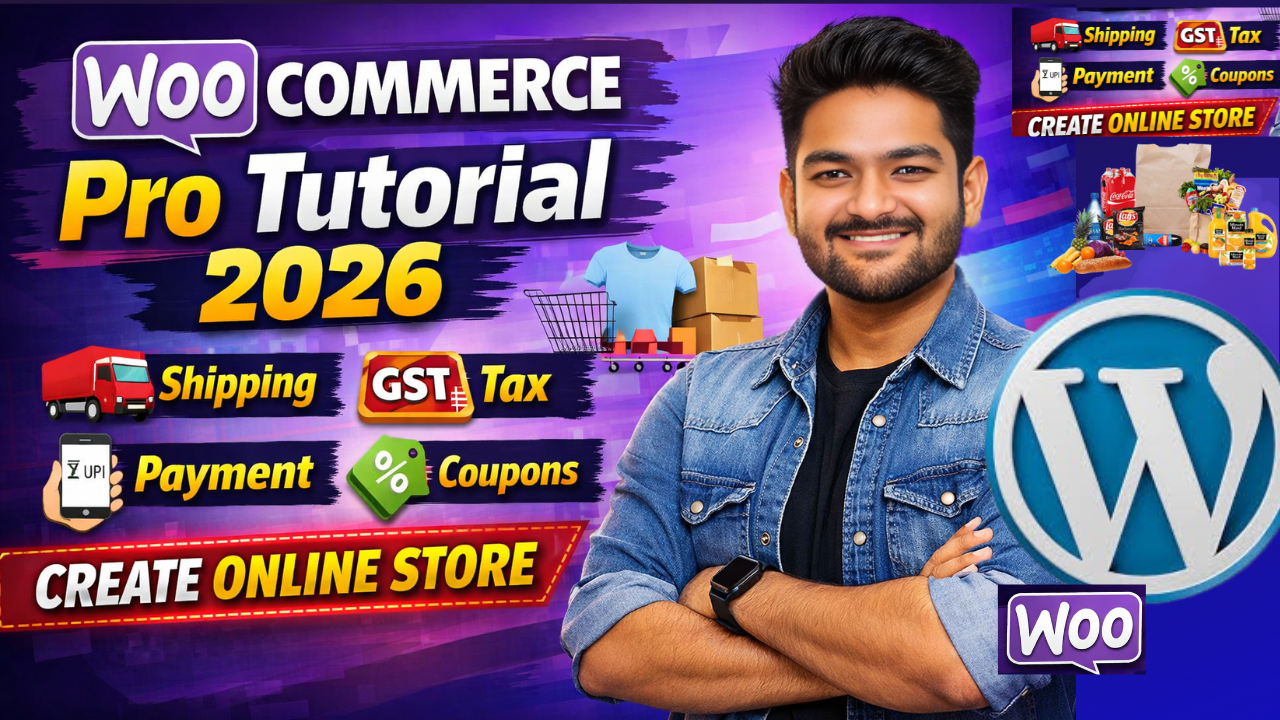 WooCommerce Tutorial 2026 in Hindi by deepu bindaas