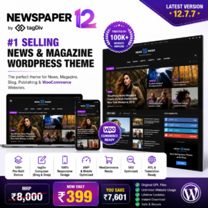 Newspaper v12.7.7 News and WooCommerce WordPress Theme GPL