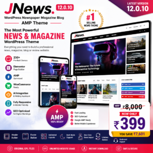 JNews WordPress Newspaper Magazine Blog AMP Theme v12.0.10 GPL for News and Magazine Websites